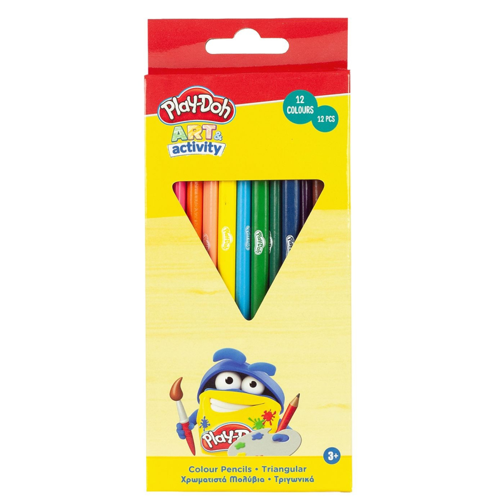 Ξυλομπογιές Play Doh σετ= 12τεμ