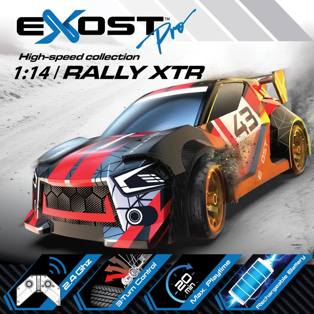Exost Pro Rally XTR Τηλεκατευθυνόμενο αυτοκίνητο Για 8+ Ετών