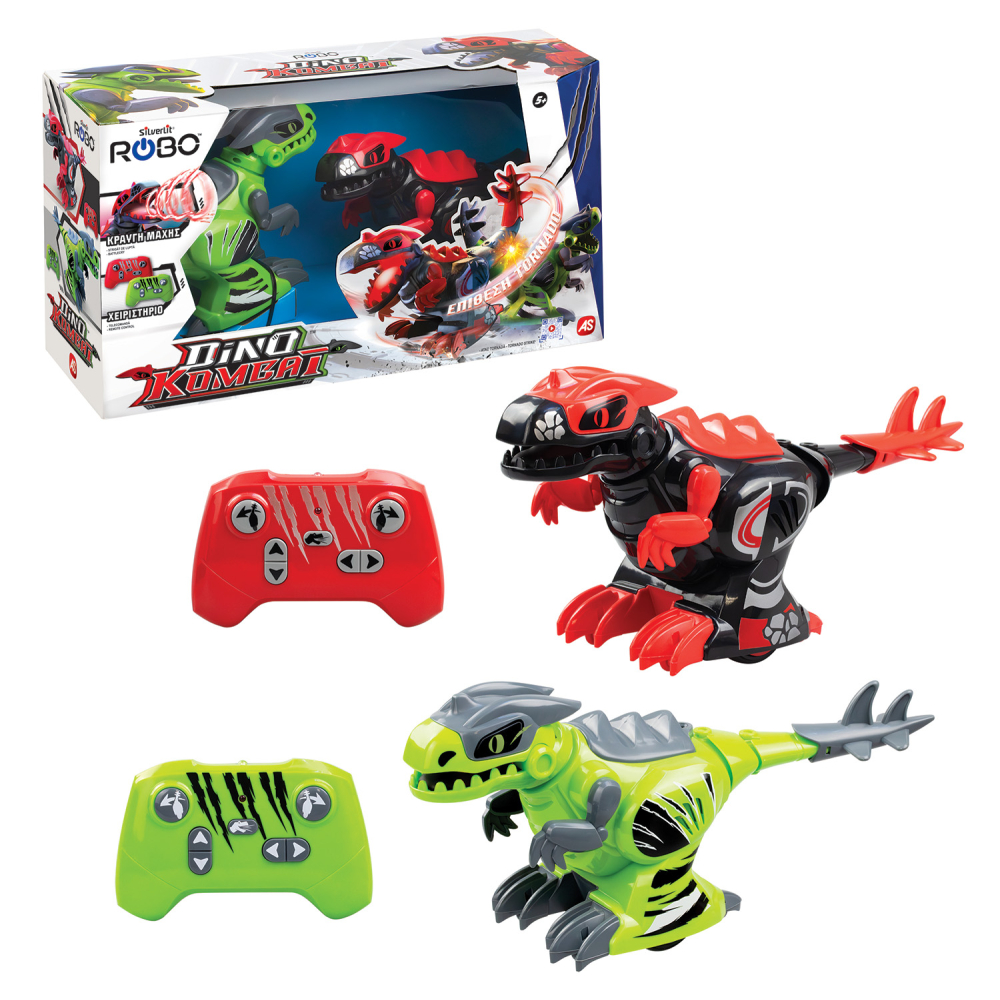 Silverlit Robo Σετ 2 Τηλεκατευθυνόμενα Ρομπότ Dino Kombat