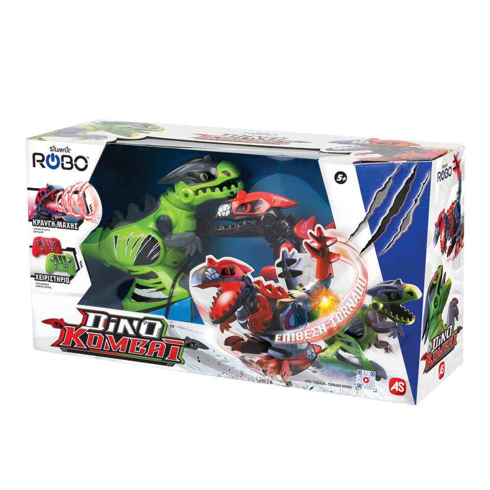 Silverlit Robo Σετ 2 Τηλεκατευθυνόμενα Ρομπότ Dino Kombat