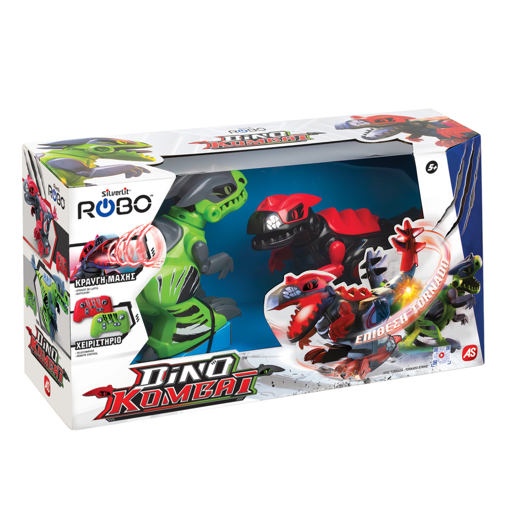 Silverlit Robo Σετ 2 Τηλεκατευθυνόμενα Ρομπότ Dino Kombat