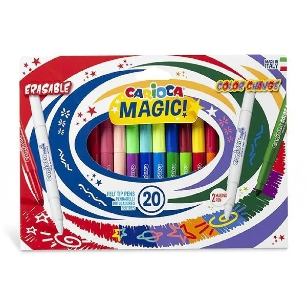 ΜΑΡΚΑΔΟΡΟΙ CARIOCA COLOR CHANGE MAGIC MARKERS 20 TEM.