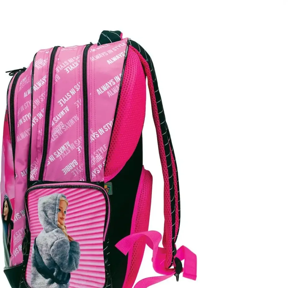 Gim Barbie Out Of The Box Σχολική Τσάντα Πλάτης Δημοτικού Ροζ 349-79031