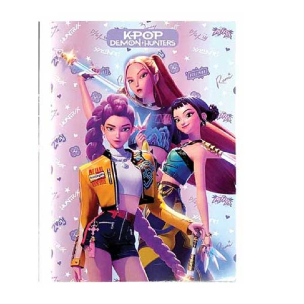 Τετράδιο καρφίτσα Demon Hunters Huntrix Pose A4 50 φύλλων
