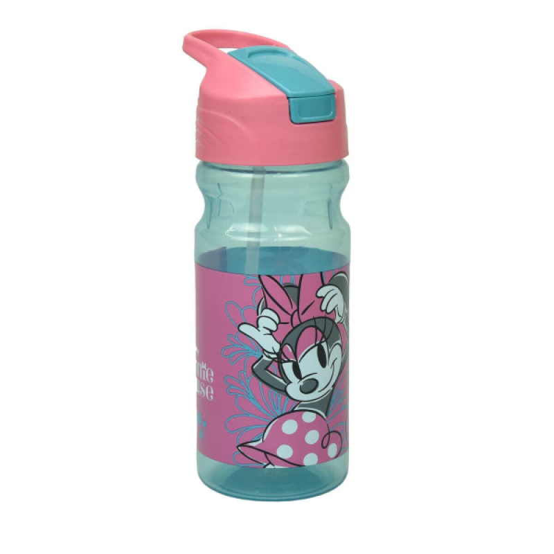 Παγούρι Minnie 550ml με Καλαμάκι Flip - BPA Free