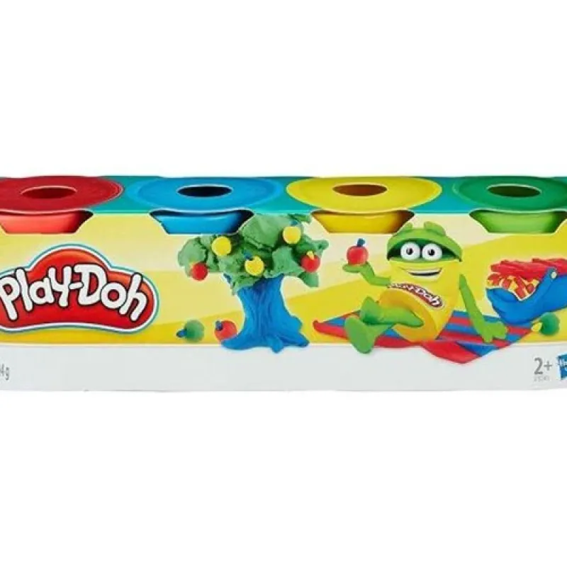 Hasbro – Play-Doh Πλαστελίνη Pack 4 Βαζάκια 224 gr