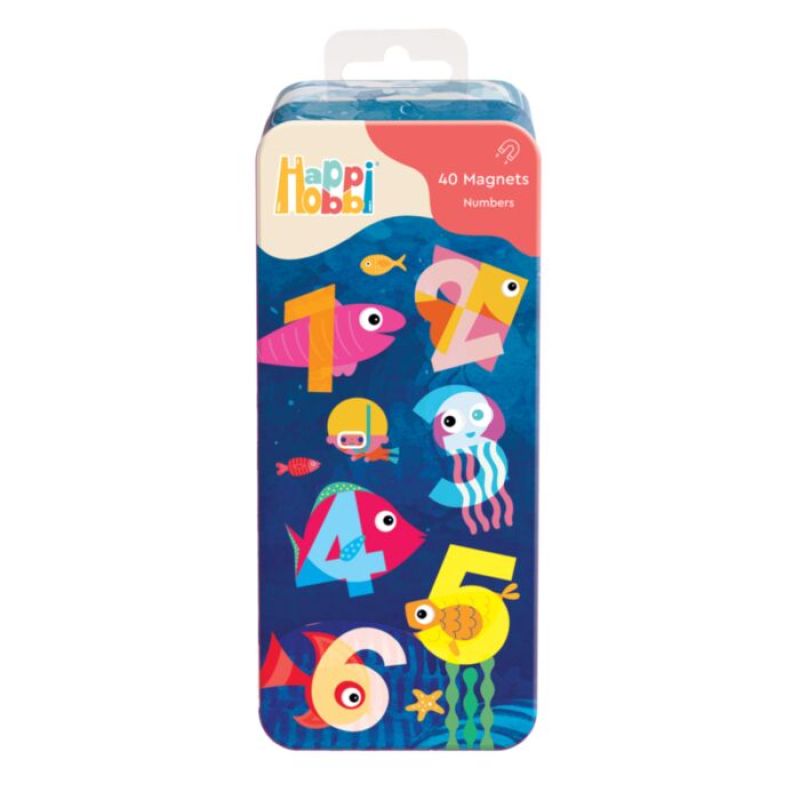 HappiHobbi Magnet Tin Αριθμοί Εκπαιδευτικοί Χάρτινοι Μαγνήτες Για 3+ Χρονών