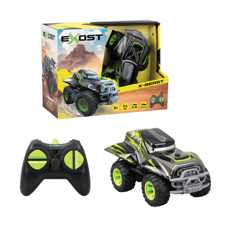 Exost X-Monster και X-Beast Τηλεκατευθυνόμενα Αυτοκίνητα - Πράσινο